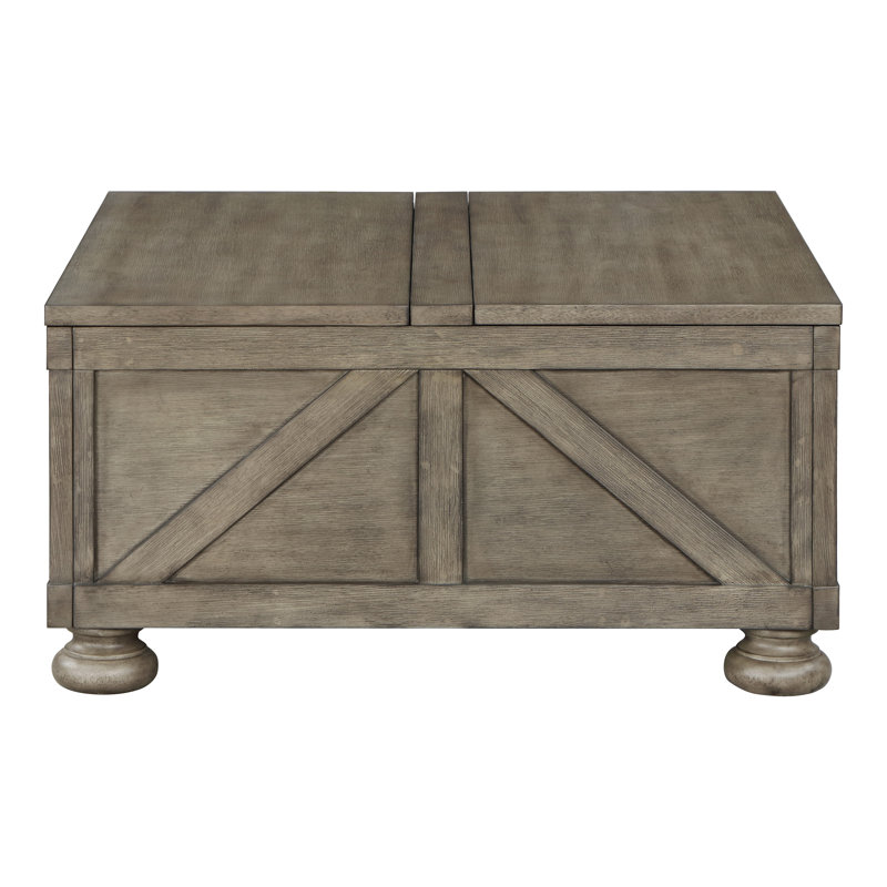 Langend Single Coffee Table, Antique Gray