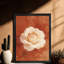 «Black», peinture florale rétro encadrée noire: roses neutres, impression d'art mural, impression sur le thème de la Saint-Valentin-514921681