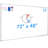 72" x 48" Wall-Mounted Whiteboard Magnetic Dry Erase Board