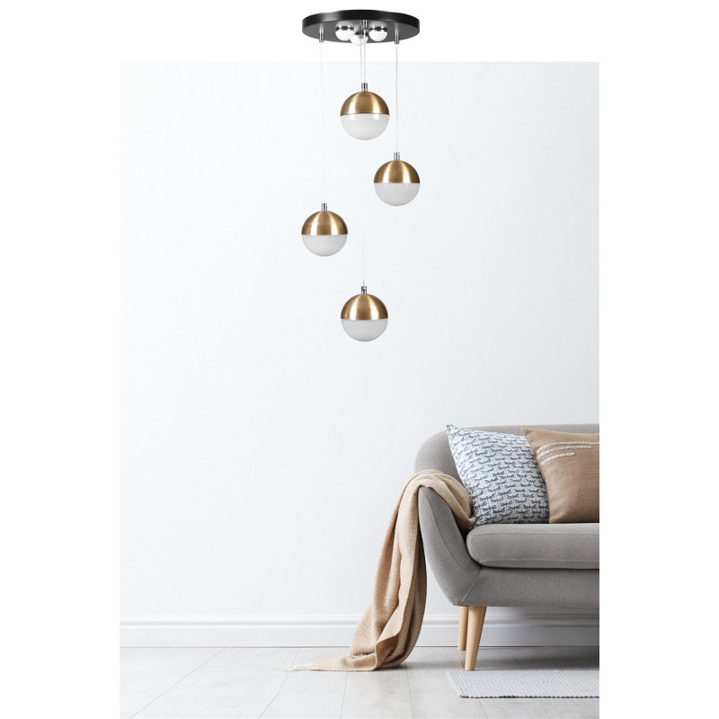 Chandle Chandelier, Gold