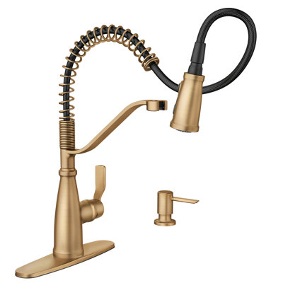 Moen Nolia Single Handle Pre-Rinse Spring Pulldown Kitchen Faucet
