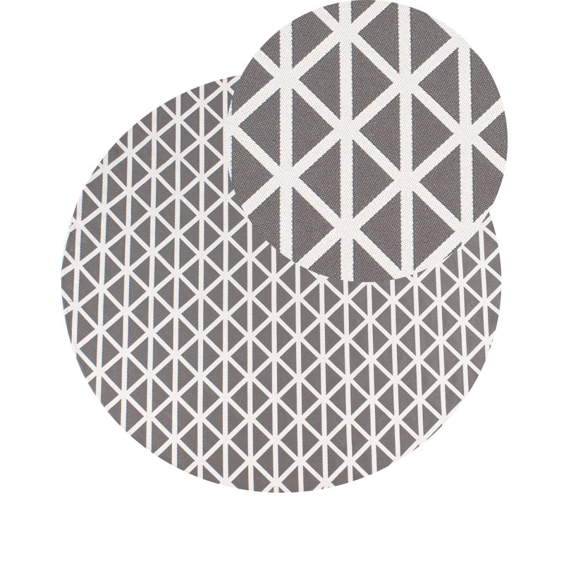Outdoor Rug PANAJI Grey, Round 160 cm