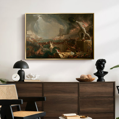 The Course of Empire: Destruction, 1836 - Thomas Cole, toile tendue avec châssis