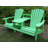 Adirondack Double Seater - Pressure Treated and cured Solid Wood with Built-In Table & 1-5/8" Umbrella Hole-949104718