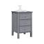 40cm W Manufactured Wood Bedside Table