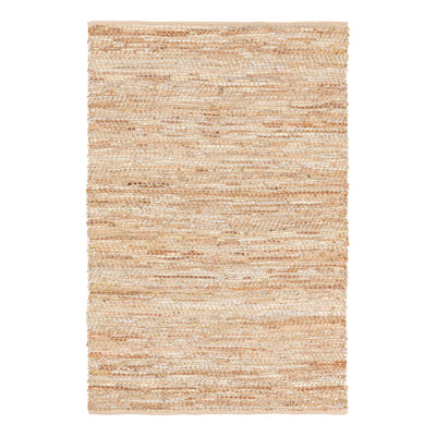 Leather Metallic Jute Indoor Rug