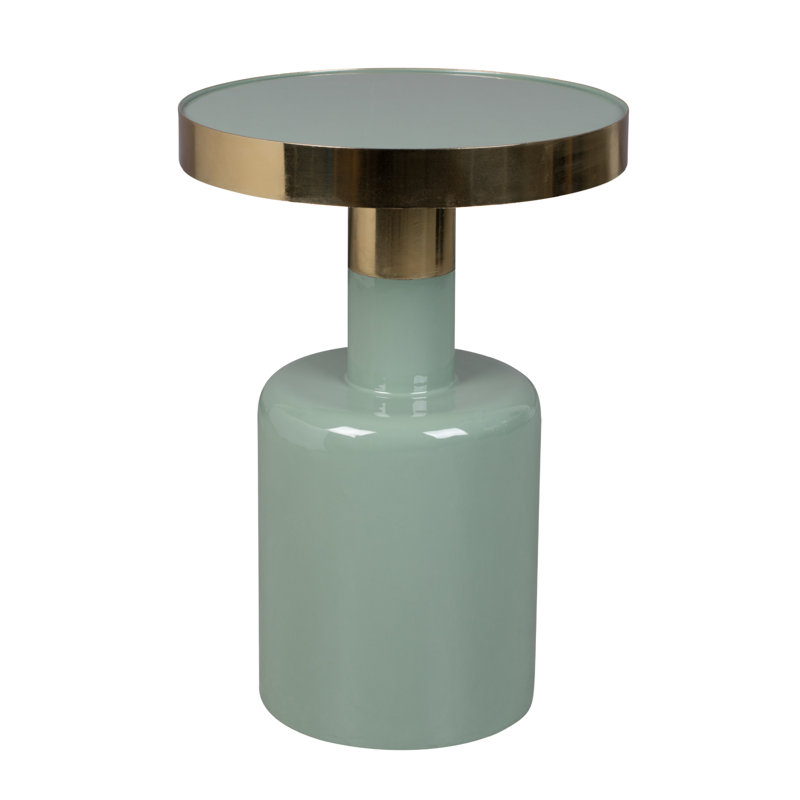 Glam End Table, Green