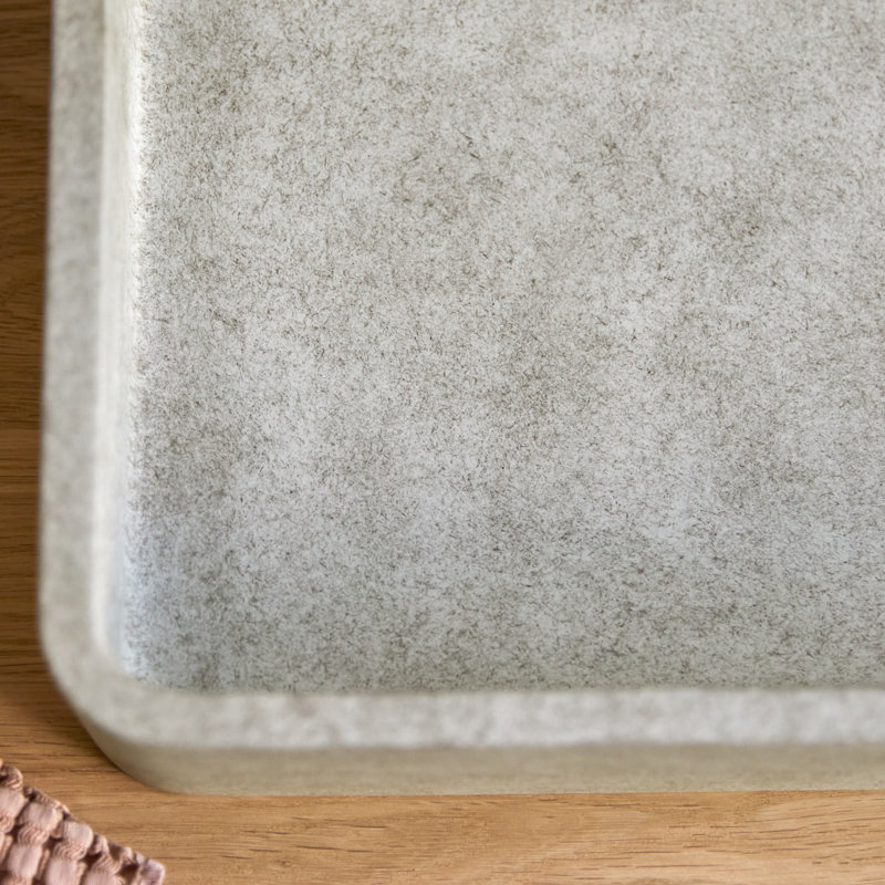 Iris Cream Terrazzo Bathroom Sink, Gray