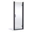 nuie Lucie 900mm Matt Black Hinged Shower Door