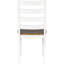 6 salles à manger de style rustique, finition noyer, conception ergonomique, siège de l 16,2 po, plateau de table en placage de bois massif + blanc chalet, chaises et banc