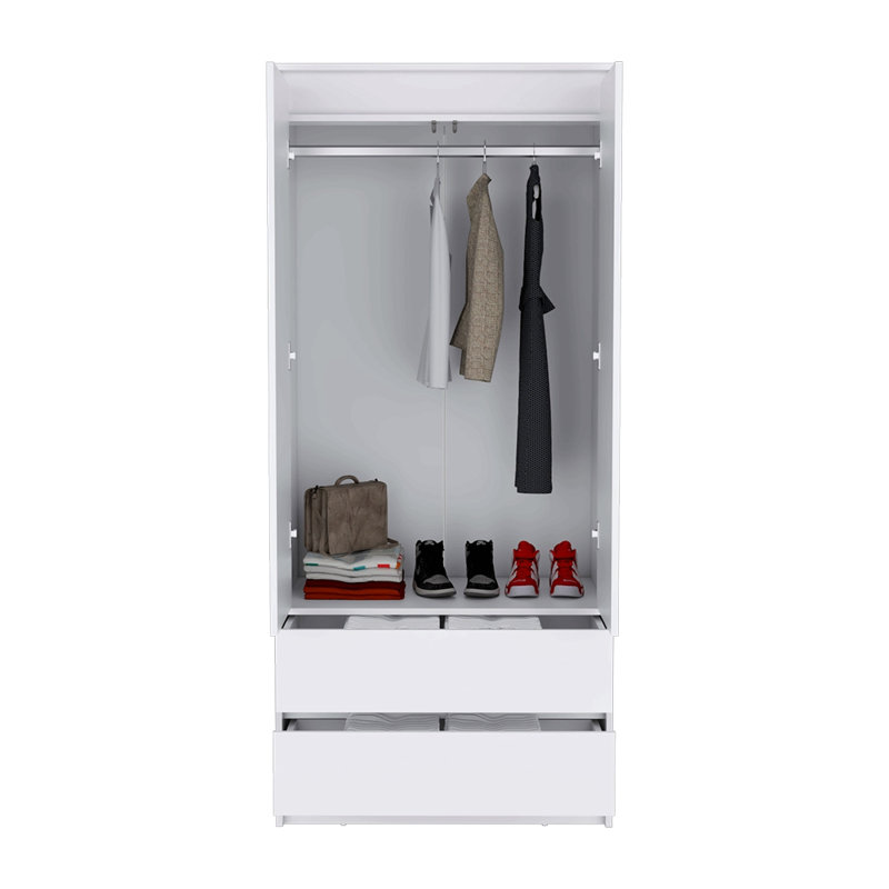 Armoire plus étroite, pour suspendre le linge de chambre, Blanc
