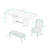 Dining Table Set with Bench and Chairs-1993273127-1993273125