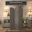 Cloison pliante en velours 3 panneaux Wayt-2022754112