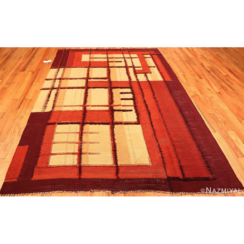 Scandinavian One-of-a-Kind Rectangle 6'9" X 9'10" Area Rug