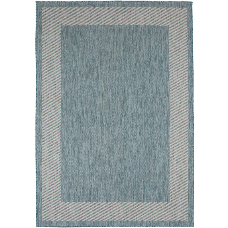 Ecology Collection Geometric Indoor / Outdoor Area Rug, Rectangle 140 x 200 cm