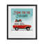«Retro Home For Holiday», reproduction sous verre encadrée, design par Jilly Jack Designs-489006178-489006176