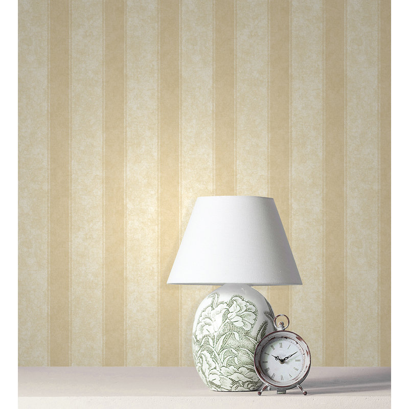 Unionstone Stripe 10m x 53cm Wallpaper Roll, Gold