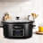 HomeCookin Programmable Slow Cooker 8QT Black-88793418-88793420