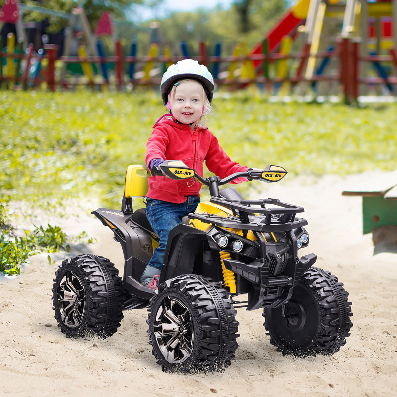 HOMCOM Battery Powered Ride On, Yellow/Black