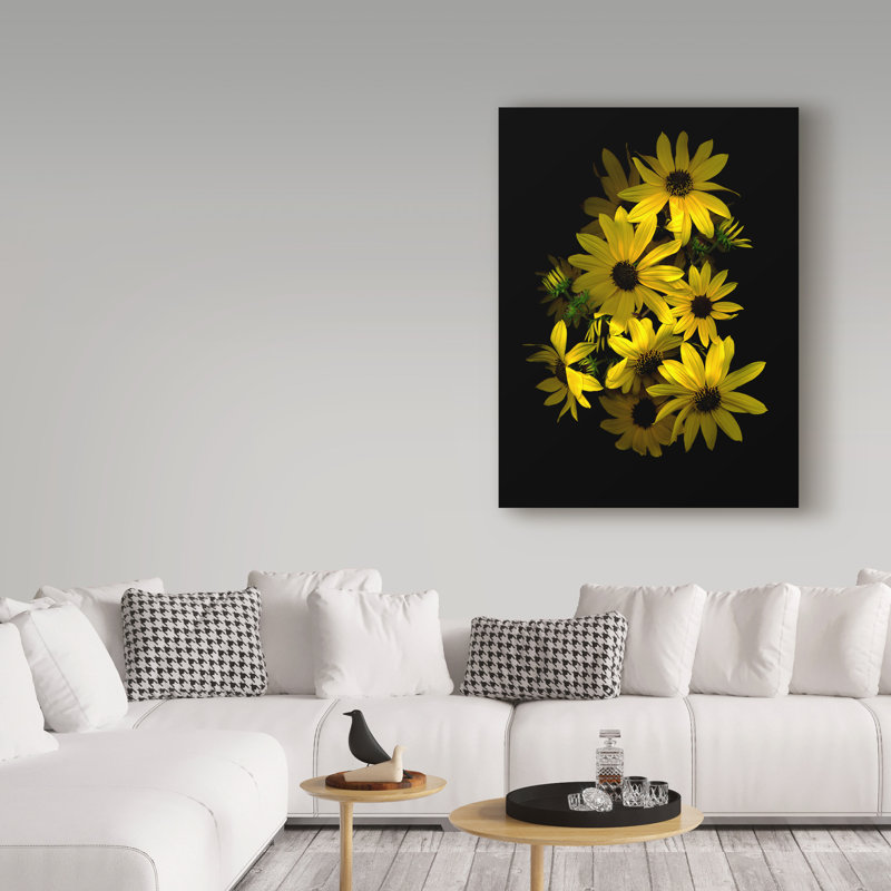 «Black Eye Susan» par Dosta, impression sur toile tendue, H 19 po x l 14 po x P 2 po