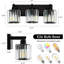 Appliques murales en cristal 18,11 po à 3 lumières pour salle de bain avec abat-jour rond en cristal (ampoules incluses)