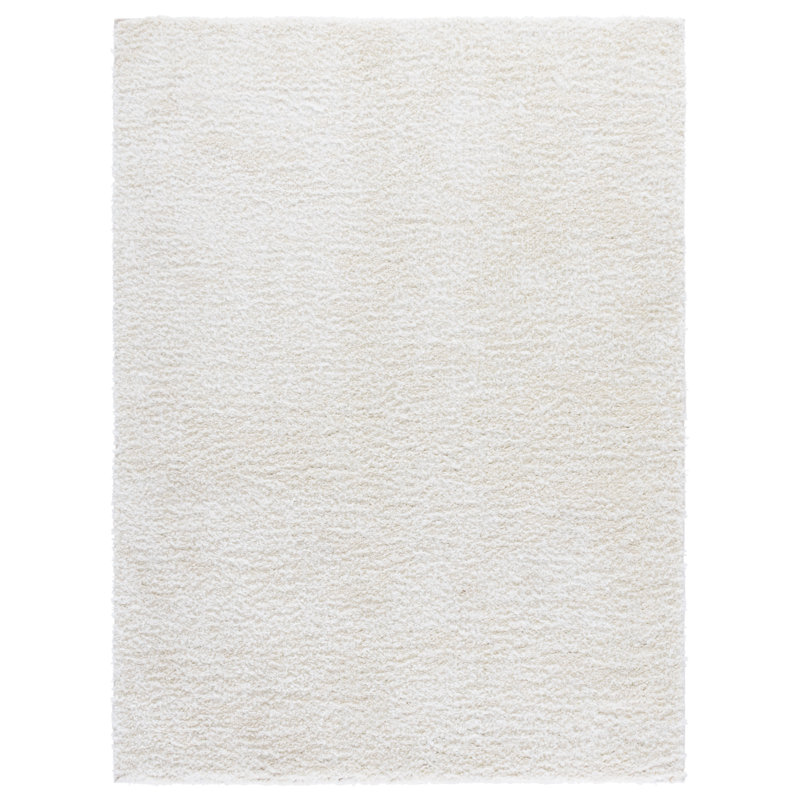 Everett Shag Performance Solid Color Indoor Rug, Rectangle 6'7" x 9'