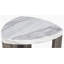 Table de bout triangulaire de style contemporain en marbre