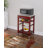 Macy Rolling Granite Kitchen Cart with Utility Drawer & Basket-38674090-128495254
