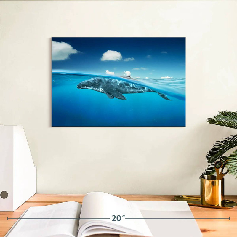 Brampt Whale Below The Surface, 8'' H x 12'' W