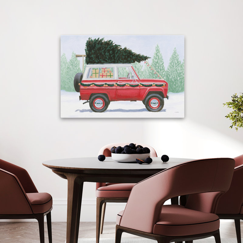 Ferme de Noël III - art de Bronco arcs noirs 4 x 4, H 24 po x l 36 po