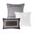 7 Piece Comforter - Grey/taupe King Drop Luxury Bed Embroidered Skirt-116011700