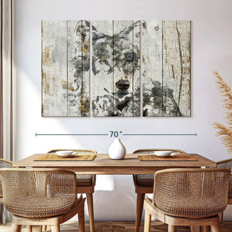 Wolf Gaze, 42" H x 65" W