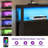 Modern Bed Frame with Headboard, LED Lights & USB Charging Ports-63212033-63212044