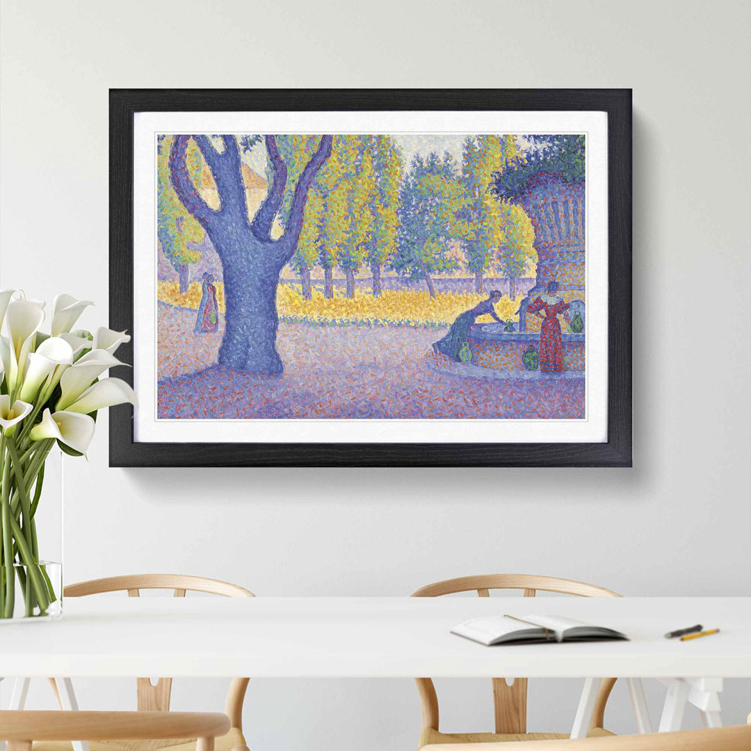 Saint-Tropez Fountain by Paul Signac - Picture Frame Painting