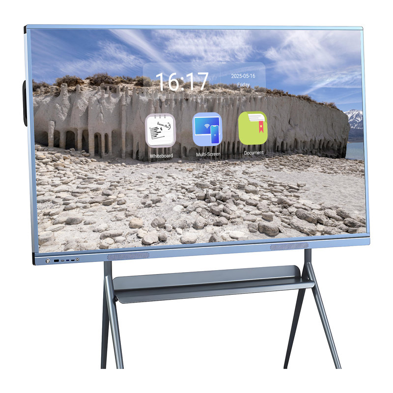 JYXCN 4K Smart Board, tableau blanc interactif, ordinateur à écran tactile tout-en-un avec système double et partage de nuage Tableau blanc numérique pour la salle de classe, le bureau et les présentations?
