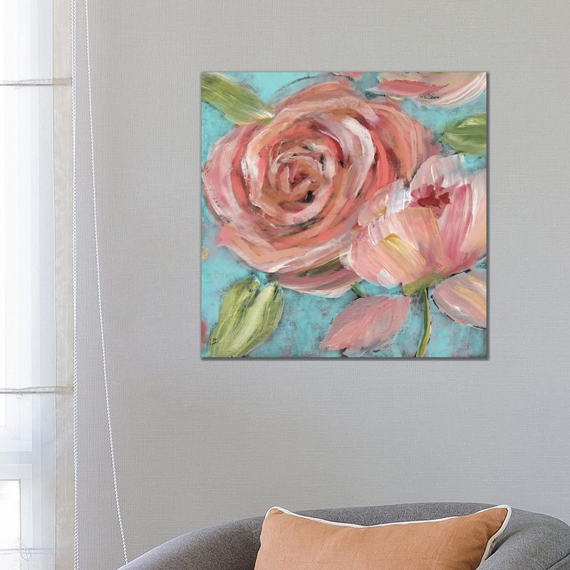 Blushing Coral Beauties by Nan - Wrapped Canvas Print, 66.04 cm H x 66.04 cm W x 3.175 cm D