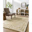 Anemone Geometric Wool Shag Rug-2087471102