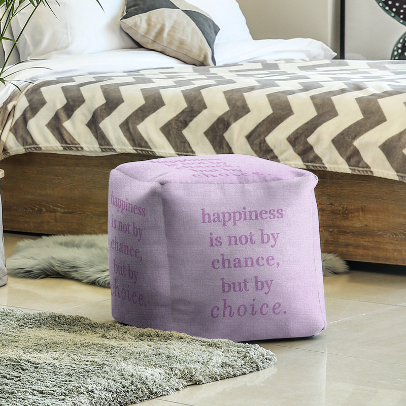 Upholstered Ottoman, Violet