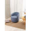 Fauteuil pivotant polyvalent avec anneau en métal élégant pour un confort accru et une esthétique moderne-1896311385