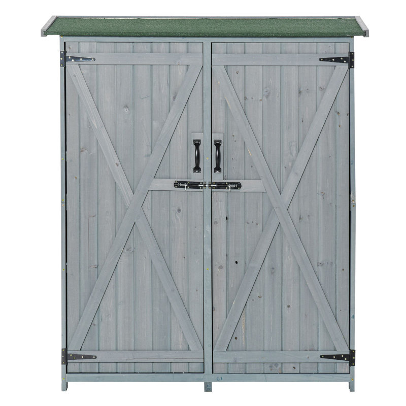 4.5 ft. W x 1.5 ft. D Solid Wood Horizontal Storage Shed