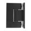 Ensemble d'accessoires de quincaillerie de porte de salle de bain en acier inoxydable comprenant 2 charnières, 2 poignées et 3 pinces de porte noires-120155849