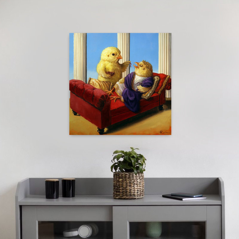 Emperor's lunch, art urbain contemporain, H 18 po x l 18 po