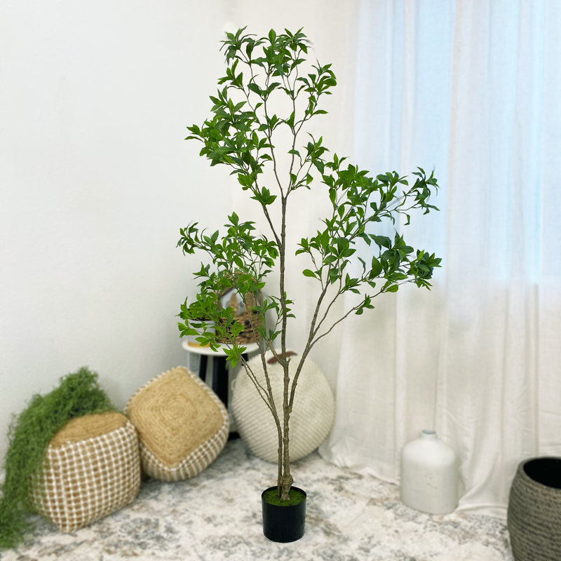 Faux arbre artificiel japonais Enkianthus, H 68 po x l 35 po x P 35 po