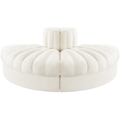 Paynton Velvet Performance Fabric Upholstered 2Pc. Modular Loveseat