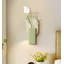 Décoration murale en grès crème avec verdure-389759915-389759924
