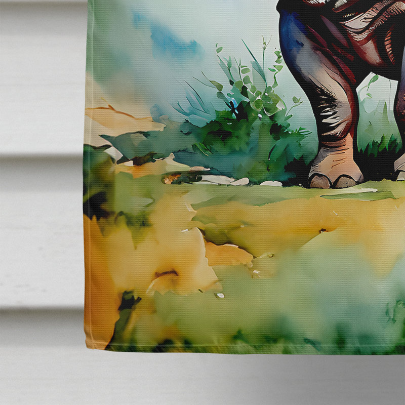 Drapeau de maison Rhinoceros