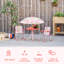 Farhana Kids 4 Piece Round Outdoor Table Or Chair and Chair Set