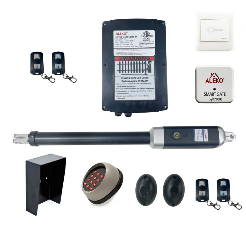 ALEKO Black and Silver Replacement Actuator for Swing Gate Opener