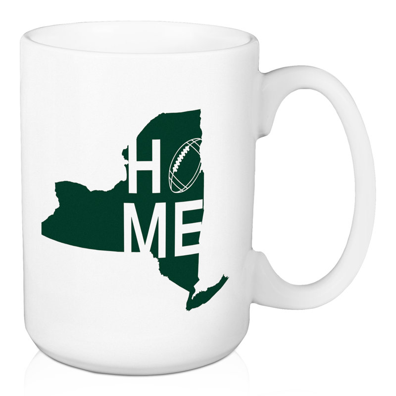 Grande tasse à café de football new york home Forbis