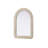 Arch Cornhusk Mirror in Linen White-108455470